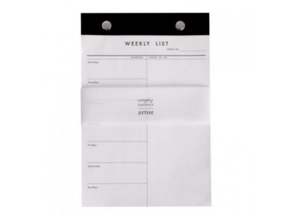 Planer Artoz Wochenplaner 13,5x20,6cm, 80 Blatt, 80g/qm