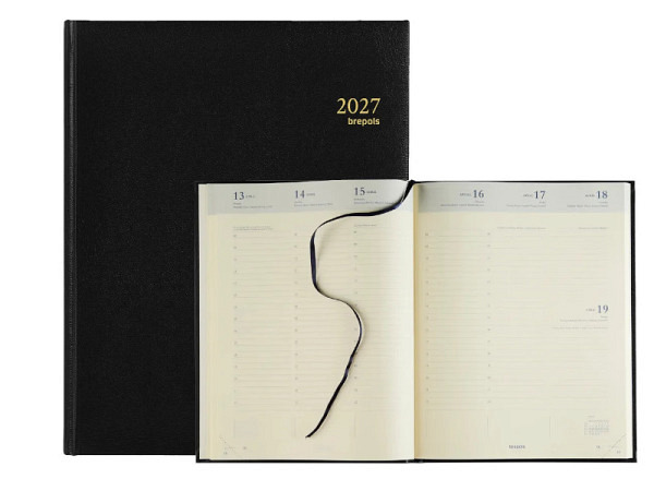 Agenda Brepols Concorde Lima Kunstleder schwarz