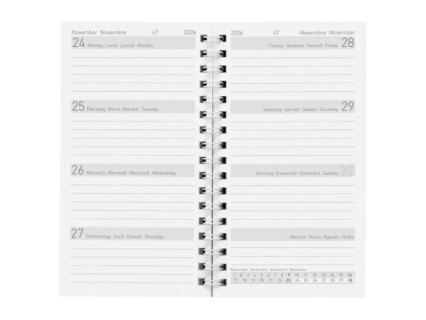 Agenda Biella Bruxelles Wire-O Ersatzeinlage
