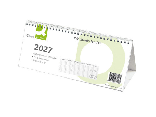 Tischkalender Connect Wochenplaner mit Kartonsteller Triangelform