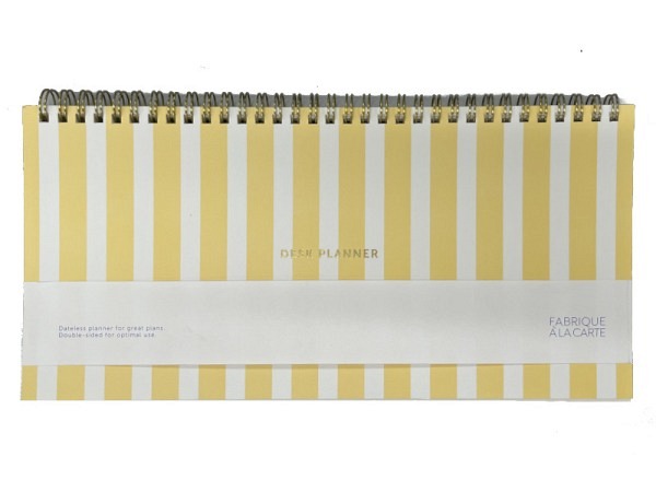 Tischkalender Fabrique a la Carte Stripes Yellow Deskplanner 14x29cm