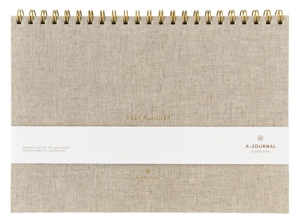 Tischkalender A-Journal Linen Deskplanner 21x29,7cm