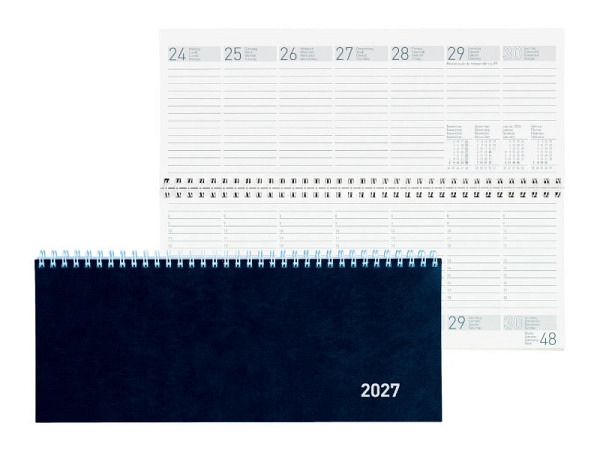 Tischkalender Biella Seplana Kartoneinband blau