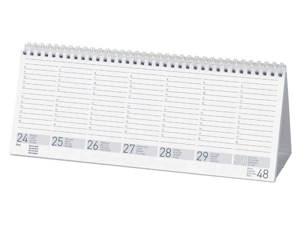 Tischkalender Biella Seplana Kartoneinband blau