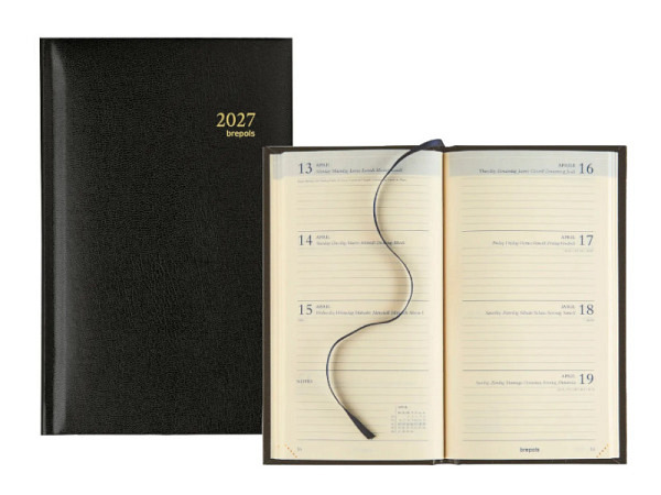 Agenda Brepols Interplan Lima schwarz
