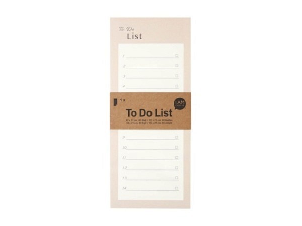 Planer I am creative To do List rosa 10x21cm