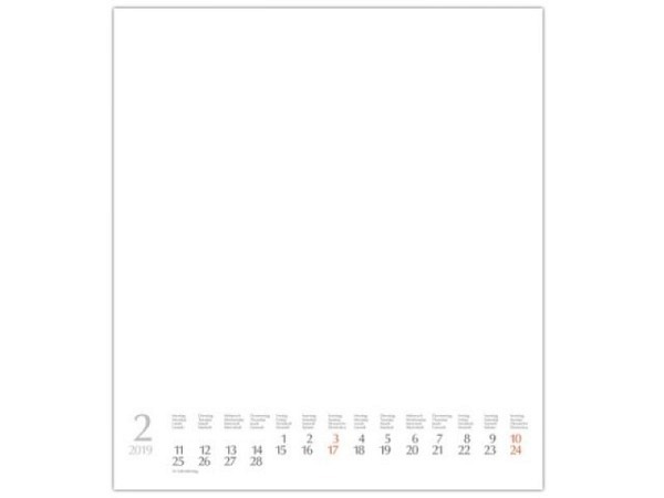 Bastelkalender Korsch weiss 21,5x24cm