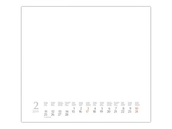 Bastelkalender Korsch weiss 24x21,4cm 