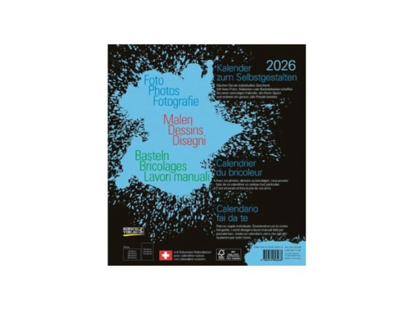 Bastelkalender Korsch schwarz 21,5x24cm