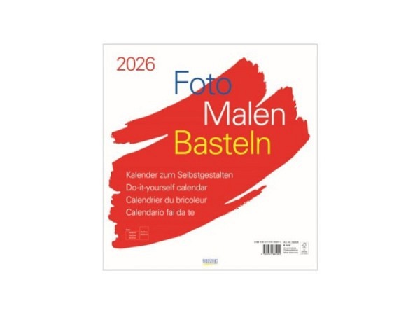 Bastelkalender Korsch Foto, Malen, Basteln weiss 45,5x48cm
