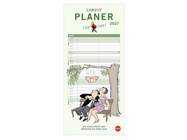 Familienplaner Heye Loriot Planer für zwei 16x34,7cm