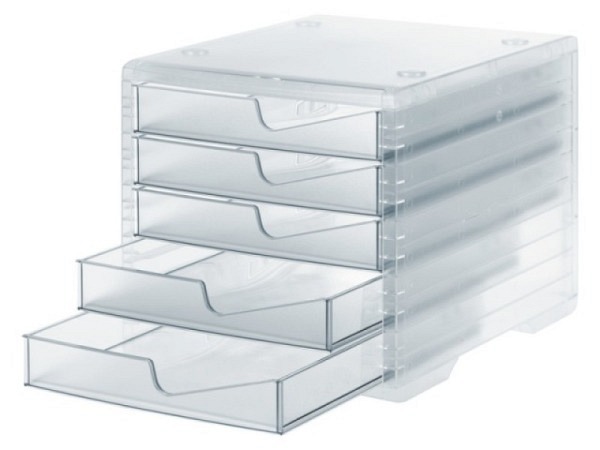 Büroset Styro Swingbox light farblos 