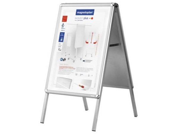 Plakatständer Magnetoplan A2 silber