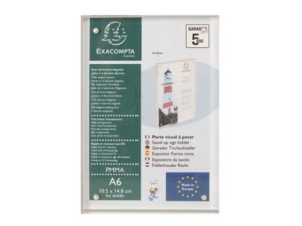 Schilderhalter Exacompta Acryl A6 Hochformat