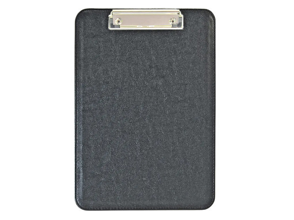 Klemmplatte Ecobra A5 schwarz aus Kunstleder