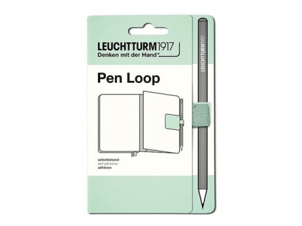 Stifthalter Leuchtturm für Agenden, selbstklebende Stiftschlaufe Mint Green