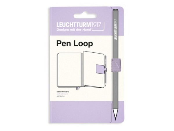 Stifthalter Leuchtturm für Agenden, selbstklebende Stiftschlaufe Lilac