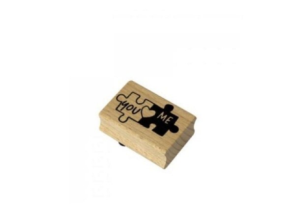Stempel Artoz You & me Holzstempel 50x35x19mm, Buchenholz