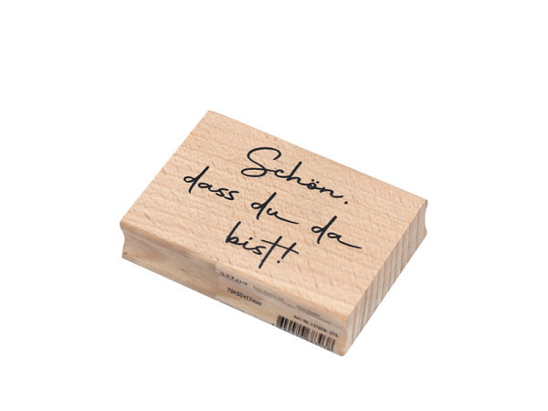 Stempel Artoz Schön dass du da bist!
