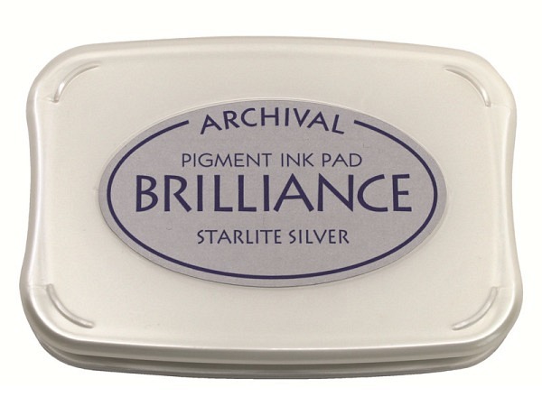 Stempelkissen Tsukineko Brilliance Starlite Silver silber