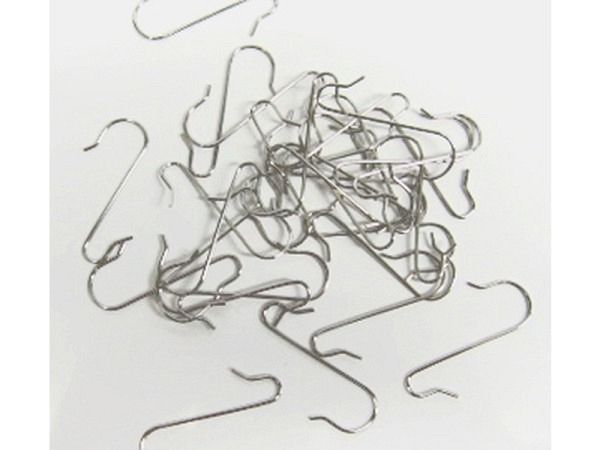 Kugelaufhänger robust 30St,4cm silberfarben