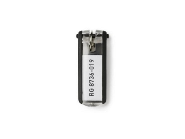 Schlüsselanhänger Durable Key Clip schwarz 6Stk