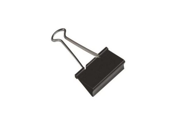 Aktenklammer Tatone Foldback schwarz 32mm Klemmbreite 12Stk.