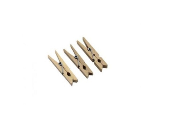 Klammern Artoz natur Holzklammern mittel 45x7mm, Dekoklammern, 12Stk.