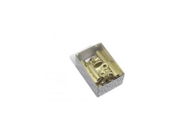 Aktenklammern Artoz Metall Clips gold 32mm Klemmbreite 6Stk