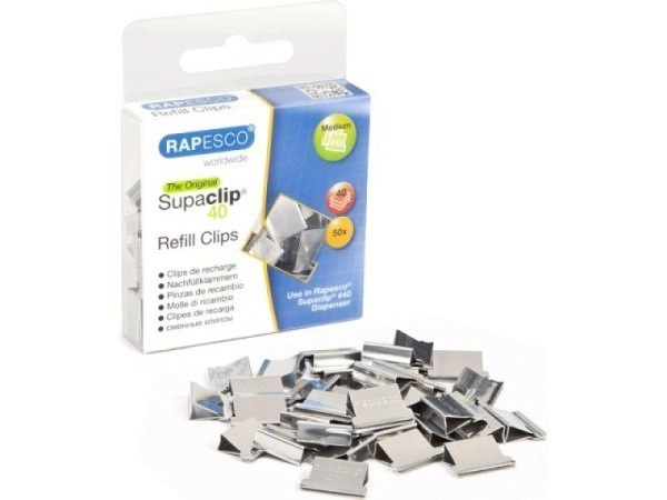 Aktenklammer Rapesco Supaclip 40 50 Stk.