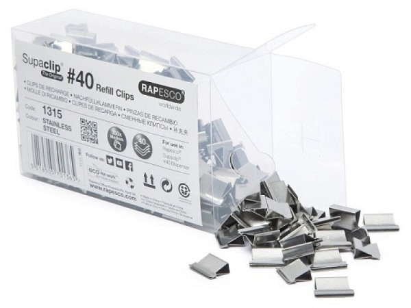 Aktenklammer Rapesco Supaclip 40 350 Stk