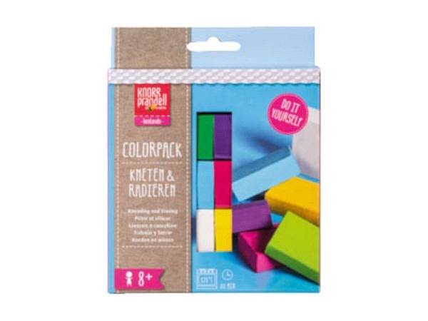 Radiergummi Knorr-Prandell Kneten und Radieren Colorpack Fun