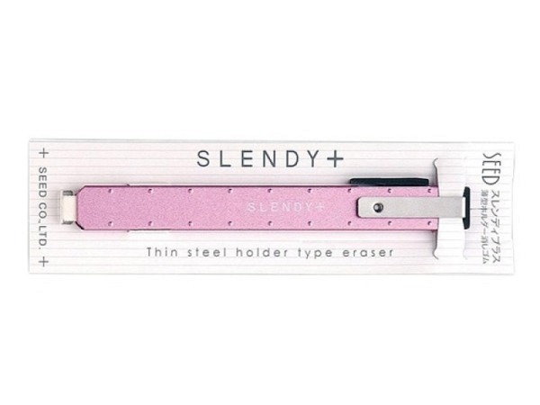 Radierstift Seed Slendy+ pink, Halterung aus Metall, 98,5x10,5mm