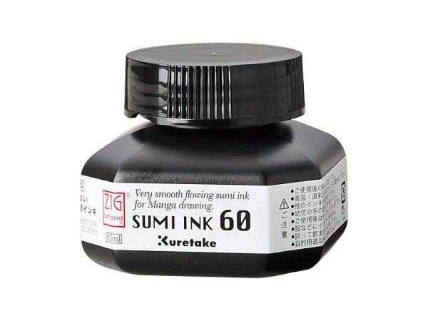 Tusche Kuretake Sumi Ink 60ml schwarz