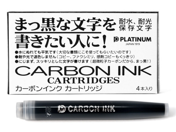 Patrone Platinum Carbon Ink Cartridges schwarz 4 Stk.