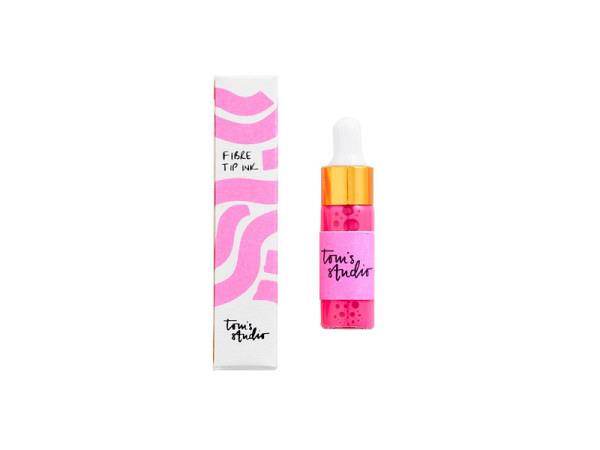 Tinte Tom's Studio Textmarker Mini Fluoreszierendes Pink