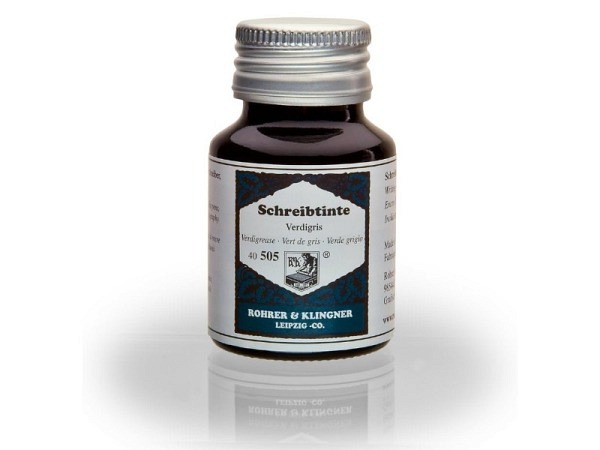 Tinte Rohrer & Klingner Schreibtine 50ml Verdigris dunkelgrau