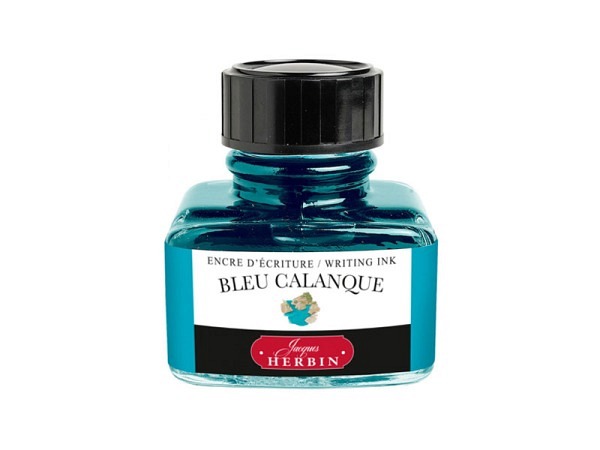 Tintenfass Herbin Schreibtinte blaue bucht 30ml