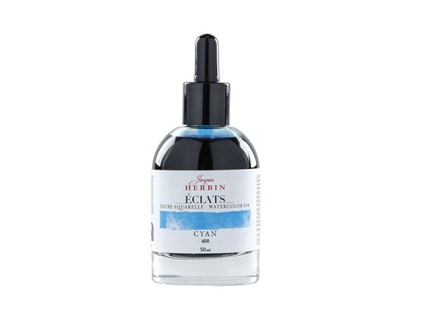 Tinte Herbin Aquarelltinte Éclats cyan 50ml