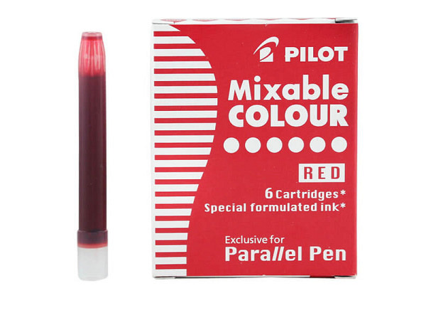 Tintenpatrone Pilot Parallel Pen 6St. rot