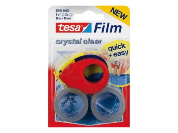 Abroller Tesa Mini Invisible rot