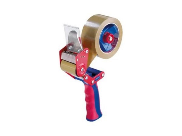 Abroller Tesa Comfort Verpackungsbandabroller blau-rot
