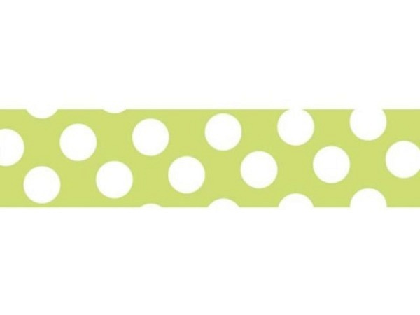 Klebeband Mark's Masté Washi Masking Tape Basic Neon Light Green Dots 15mmx7m