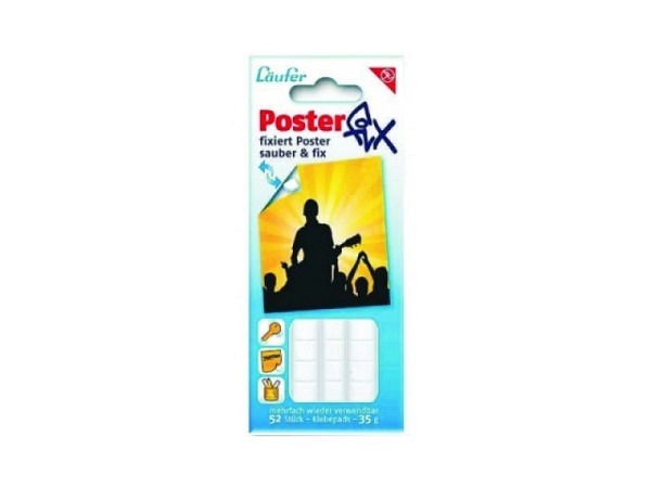 Haftstücke Läufer PosterFix weisse Klebmasse