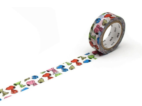 Klebeband mt Washi Masking Tape Peanuts Snoopy 15mmx7m