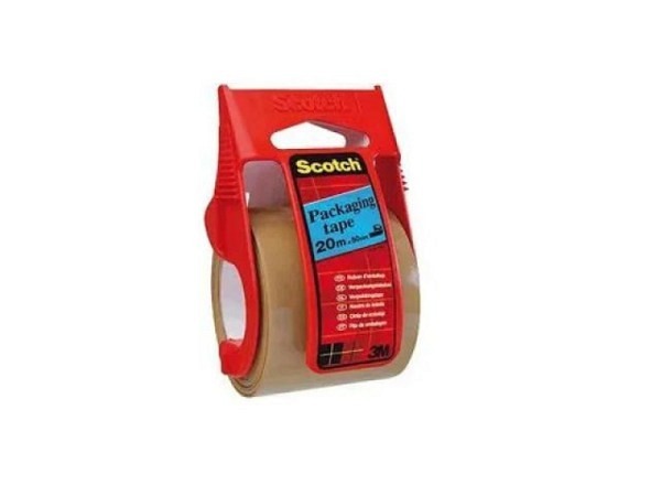 Verpackungsband Scotch braun 50mmx20m mit Abroller