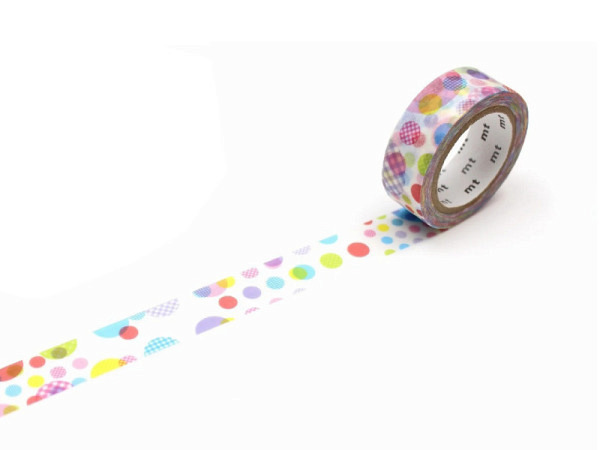 Klebeband mt Washi Masking Tape EX Random Dot 15mmx7m