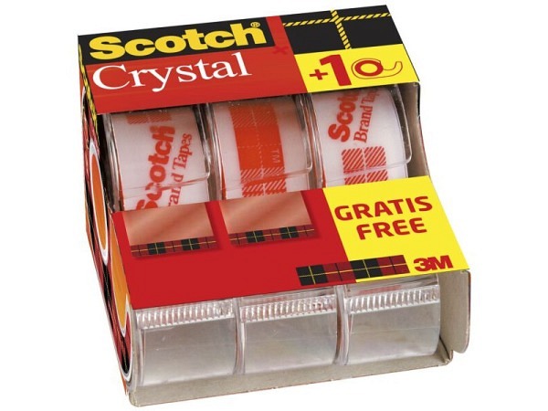 Klebeband Scotch Crystal Caddy Pack
