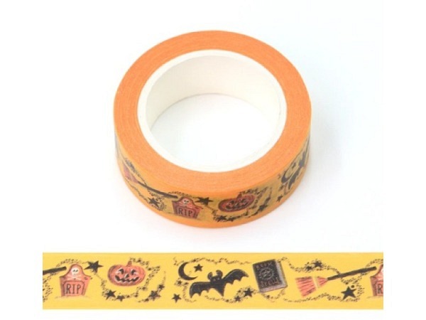 Klebeband Masking Tape 1Stk Halloween Kürbs 
