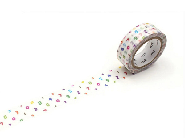 Klebeband mt Washi Masking Tape Sou Zahlen 15mmx7m